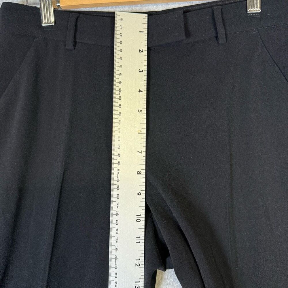 Brand New Express Editor Women's Size 6 Black High Waisted Flared Pants Dress - Picture 5 of 11